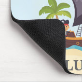 キッズパイレーツシップパーソナライズされたアホイマテイ マウスパッド (コーナー)