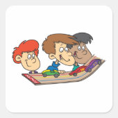 キッズパインウッドダービーカーレース スクエアシール (正面)