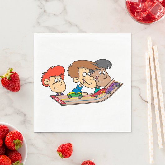 キッズパインウッドダービーカーレース スタンダードランチョンナプキン