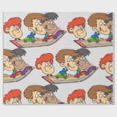 キッズパインウッドダービーカーレース ラッピングペーパー (フラット)