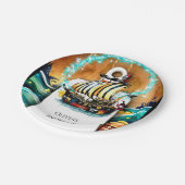 キッズパステルシップアドベンチャーパイレーツ誕生日 ペーパープレート (アングル)