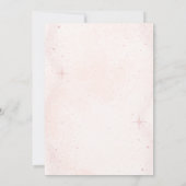 キッズパステルピンクキュート1st誕生日招待状 招待状 (裏面)