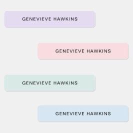 キッズパステル名ラベル ラベル