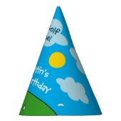 キッズパットミニゴルフスポーツバースデーパーティー パーティーハット (右)