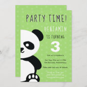 キッズパパーソナライズされたンダかわいい誕生日招待状 招待状 (正面/裏面)