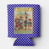 キッズパレード7月4日愛国国旗 缶クーラー (裏面)