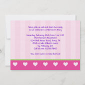 キッズパンダ·バレンタインの誕生日パーティーの写真インビタ 招待状 (裏面)