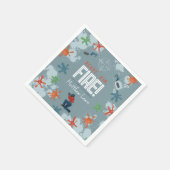 キッズパントカラフルボールボーイズ誕生日パーティー スタンダードカクテルナプキン (角)