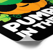 キッズパンプキンパッチ少年または女の子の秋ホクールール ポスター (角)