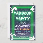 キッズパークアパーティー誕生日 招待状 (正面)