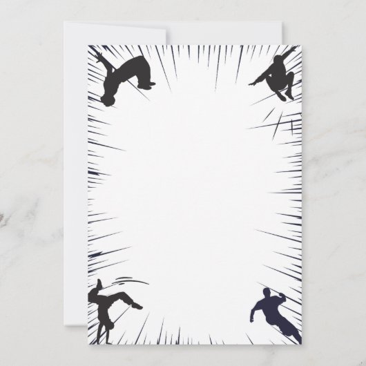 キッズパークアフェスティバルコースパーティー誕生日 招待状 (裏面)