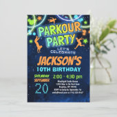 キッズパークールバースデーパーティーの招待 招待状 (スタンド正面)