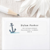 キッズパーソナライズされたいかり差出人住所 ラベル (インサイチュ)