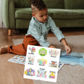 キッズパーソナライズされたイースターカスタムカットビニールシール シール