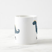 キッズパーソナライズされたカスタム恐竜 コーヒーマグカップ (中央)