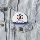 キッズパーソナライズされたスイミングクラブクレストキュートペンギン 缶バッジ (インサイチュ)