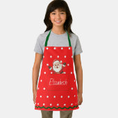 キッズパーソナライズされたフェスティバルクリスマスベーキング エプロン (インサイチュ)