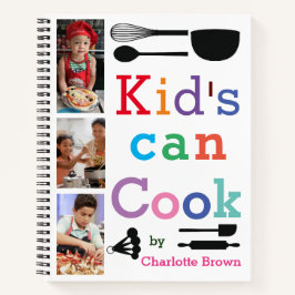 キッズパーソナライズされたレシピブック – 写真の追加 ノートブック