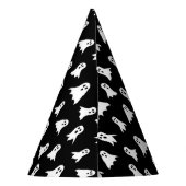 キッズパーソナライズされた幽霊パターンハローウィンパーティ パーティーハット (裏面)