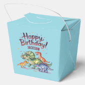 キッズパーソナライズされた恐竜誕生日 フェイバーボックス (裏面)