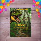 キッズパーソナライズされた恐竜誕生日 招待状