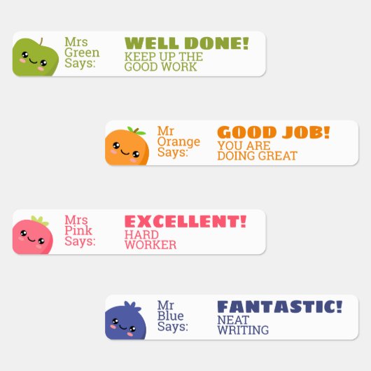 キッズパーソナライズされた賞ステッカー ラベル (グループ)