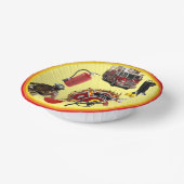 キッズパーソナライズエイジ消防士誕生日紙ボー ペーパーボウル (傾斜あり)