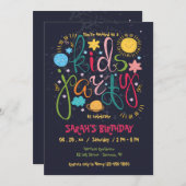 キッズパーティの招待状 招待状 (正面/裏面)