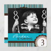 キッズパーティの招待状 招待状 (正面/裏面)