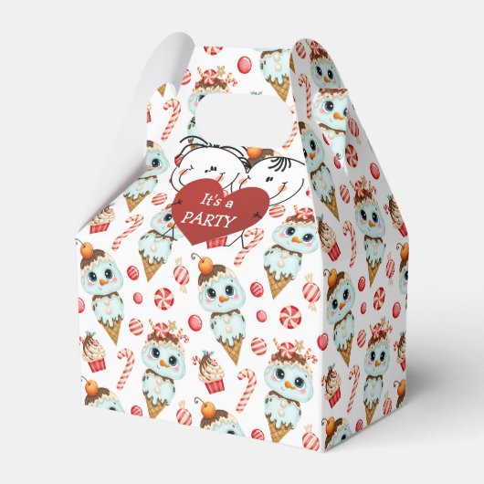 キッズパーティーの好意ボックス フェイバーボックス (正面サイド)