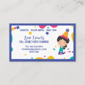 キッズパーティープランナー 名刺 (正面)