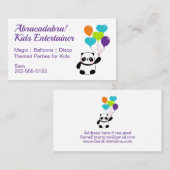 キッズパーティー芸人 名刺 (正面/裏面)