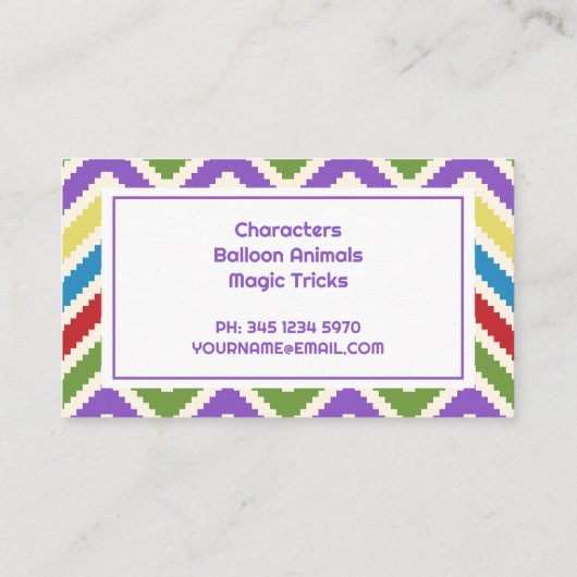 キッズパーティー 名刺 (裏面)