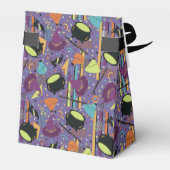 キッズパープルレトロウィッチーハロウィーン誕生日 フェイバーボックス (裏面サイド)