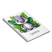 キッズパープル恐竜アドベンチャーノート ノートブック (右側)