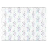 キッズパープル航空飛んでいる誕生日 テーブルクロス (正面(横))