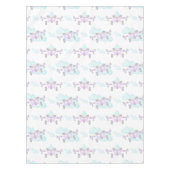 キッズパープル航空飛んでいる誕生日 テーブルクロス (正面)