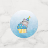 キッズヒッポ誕生日テーブル紙吹雪 コンフェッティ (スモール正面)