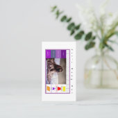 キッズビジネスカード：つるアウト 名刺 (スタンド正面)