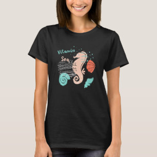 キッズビタミン海かわいい海動物 Tシャツ