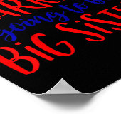 キッズビッグシスタースパークラー7月の4th妊娠アン ポスター (角)