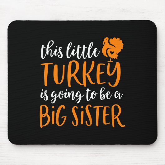 キッズビッグシスター感謝妊娠発表 マウスパッド (正面)