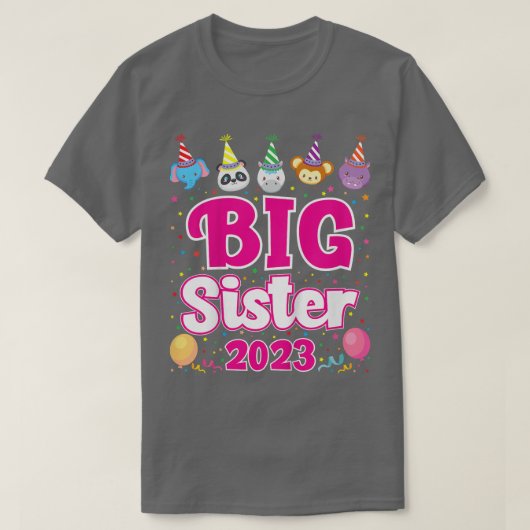 キッズビッグシスター2023妊娠発表Tee For Tシャツ (デザイン正面)