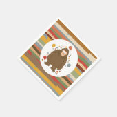 キッズビッグフット誕生日 スタンダードカクテルナプキン (角)