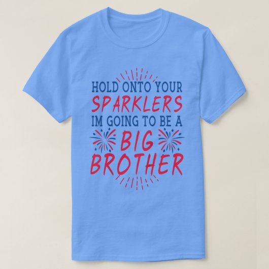 キッズビッグブラザースパークラーUSA 7月妊娠4日 Tシャツ (デザイン正面)