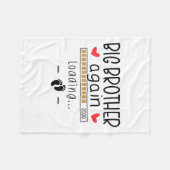 キッズビッグブラザー再びEst 2026 – 第3ベビープレグナン フリースブランケット (正面(横))