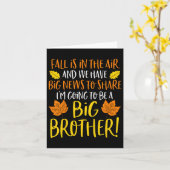 キッズビッグブラザー秋妊娠発表オータム カード (黄色い花)