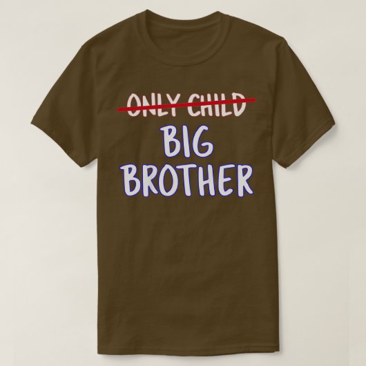 キッズビッグブラザー（唯一の子供が交差） Tシャツ (デザイン正面)