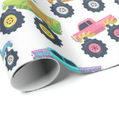 キッズビッグホイールカーとトラック ラッピングペーパー (ロールコーナー)