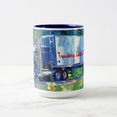 キッズビッグリグ貨物トラック飲みマグ ツートーンマグカップ (中央)